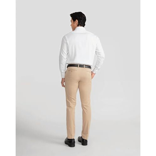 Erazor Slim Fit Full Sleeve Shirt For Men (Premium Giza Cotton | Satin Finish) (In, Alpha, L, White)