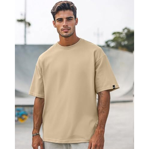 Bewakoof Men's Solid T-Shirt Solid Fit, Round Neck, Half Sleeve_540863_Brown_M