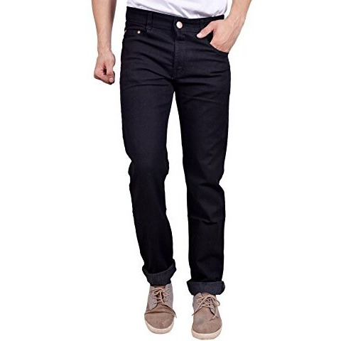 Studio Nexx Men's Regular Fit Jeans (Basicsnew_Black_38_Black_38)