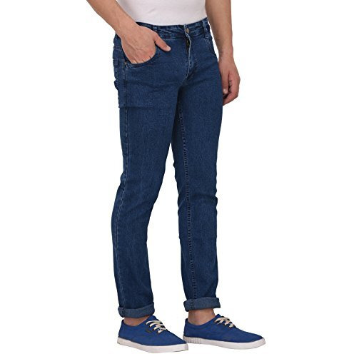 Studio Nexx Men's Regular Fit Stretch Jeans (Dark Blue)