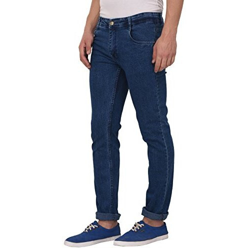 Studio Nexx Men's Regular Fit Stretch Jeans (Dark Blue)