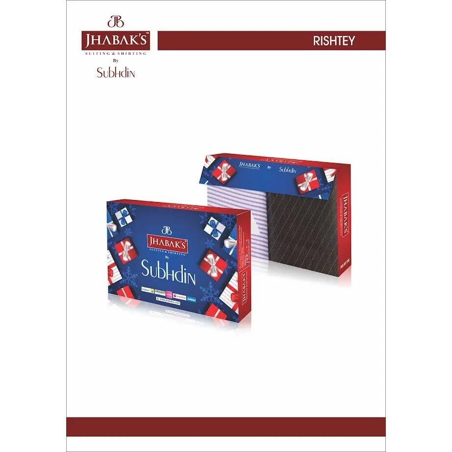 Jhabak's Unstitched Polyester Shirt & Trouser Fabric - 2.25M Shirt Piece - 1.20M Pant Material (Pack Of 16 Combo Set)