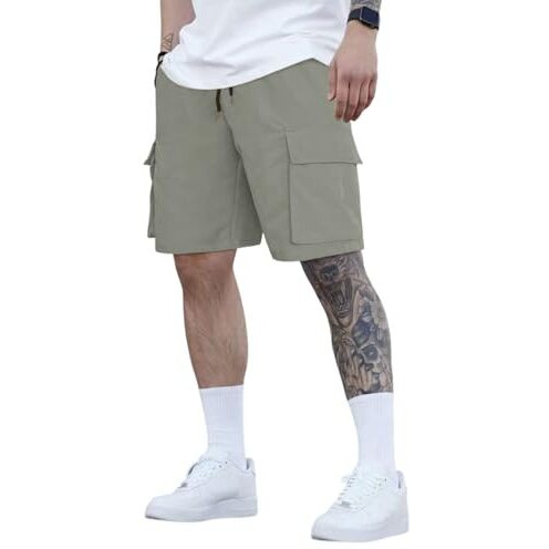 Jvx Men Shorts || Men Shorts Cotton || Men Shorts Casual || Cargos For Men(Short-02) (Xl, Gray)