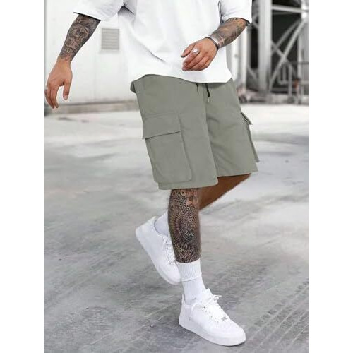 Jvx Men Shorts || Men Shorts Cotton || Men Shorts Casual || Cargos For Men(Short-02) (Xl, Gray)