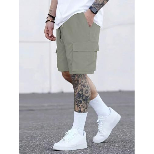Jvx Men Shorts || Men Shorts Cotton || Men Shorts Casual || Cargos For Men(Short-02) (Xl, Gray)