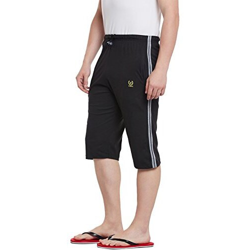 Mack Jonney Regular Fit Black Men Capris(Pack Of 1)-Mack635728