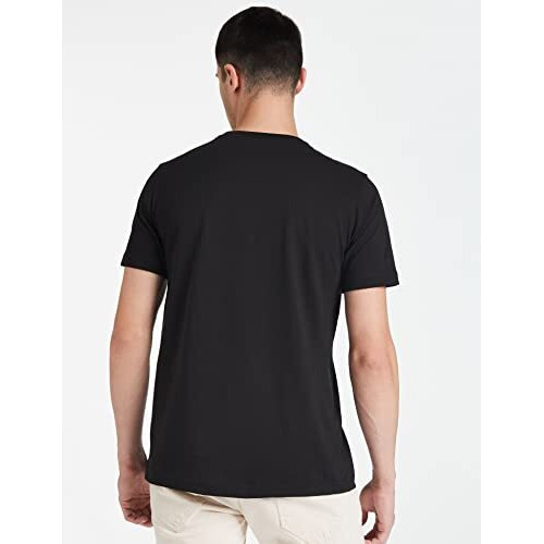 Amazon Brand - Symbol Men's Cotton T Shirt | Round Neck | Half Sleeve | Plain | Combo Pack Of 2 - Regular Fit (Available In Plus Size) (Black_L)