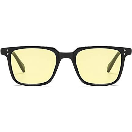 Augen By Visions India Retro Vintage Square Abstract Unisex Uv Protected Sunglasses Uv400 Protected Medium Size (Yellow, 116)- Pack Of 1