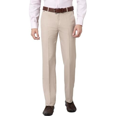 Cantabil Men's Regular Pants (Mtrf00124_Fawn_Beige