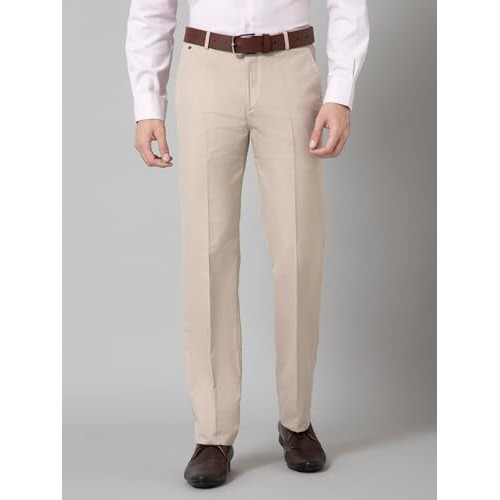 Cantabil Men's Regular Pants (Mtrf00124_Fawn_Beige