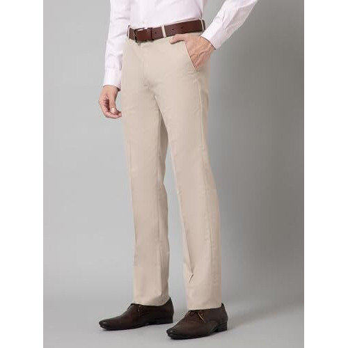 Cantabil Men's Regular Pants (Mtrf00124_Fawn_Beige