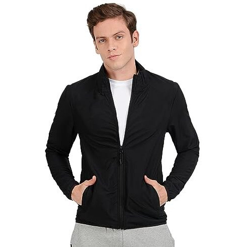 Scott International Polyester Men's Lightweight Water Repellent Foldable & Compact | Perfect For Any Kind Of Outdoor Adventure And Sports Jacket (Ss23-Idry-Jkt-Bl-L_Black_Large)