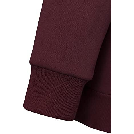 Toplot Men's Woolen Blend Solid Hoodie With Hooded Neck (Zip-Hoodie-5146-Maroon-M)