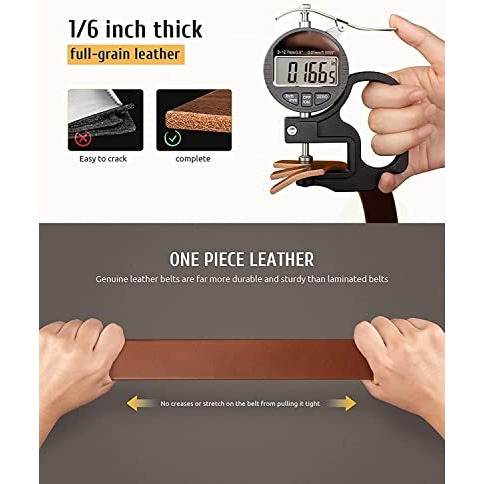 Creature Formal/Casual Tan Colour Leather Belts For Men (Bl-016)