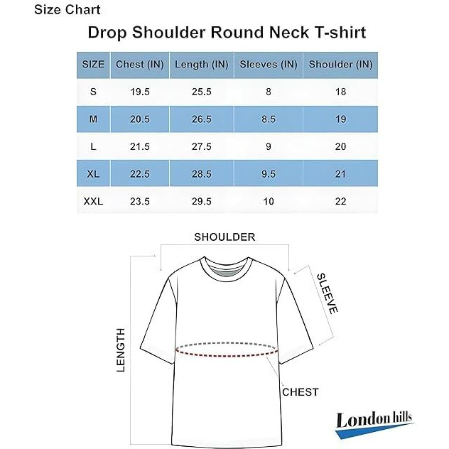 London Hills Waffle Knit Drop Shoulder T-Shirt For Men - Oversized Green