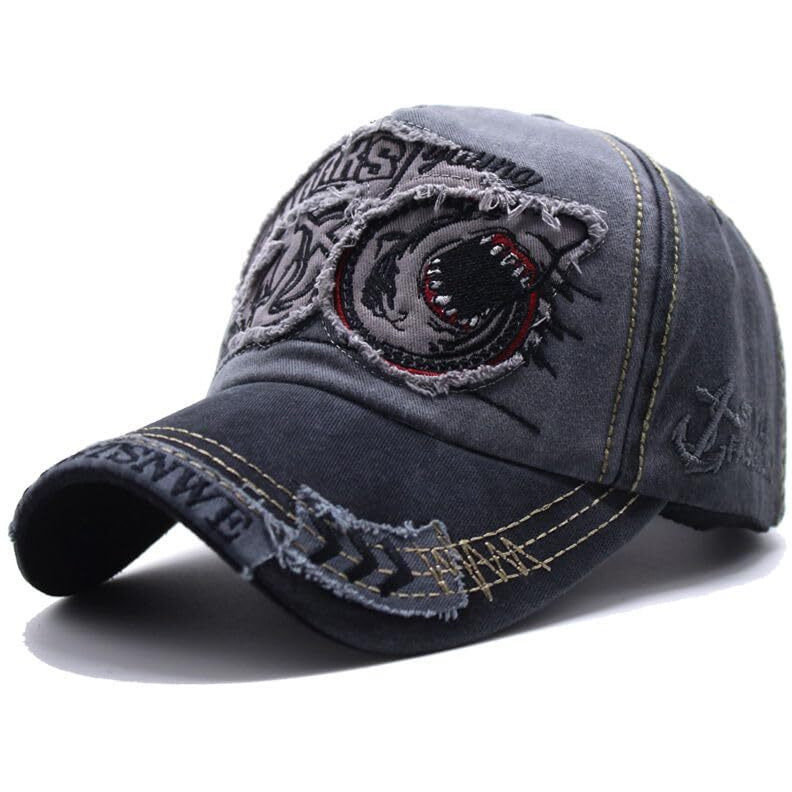 Alexvyan Black Shark Printed Men Sun Visor Baseball Cap Adjustable Sport Summer Cap For Golf Tennis Cricket Cycling Running Gym Cap- Sun Uv Protection.