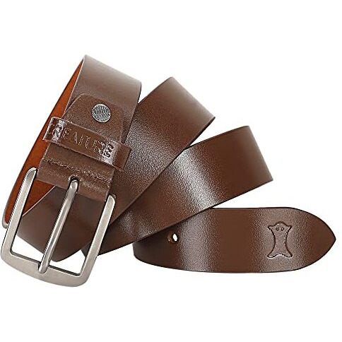 Creature Formal/Casual Brown Leather Belts For Men (Bl-03)