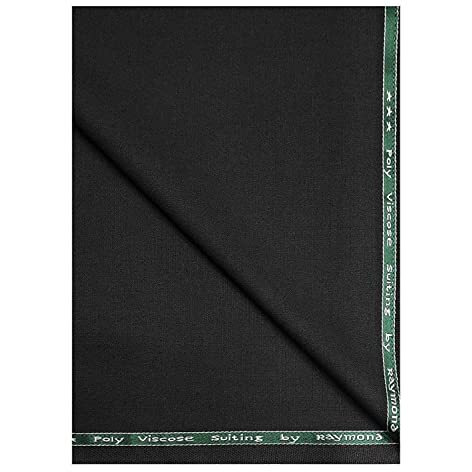 Raymond Mens Unstitched Trouser Fabric (1.2 Meters, All Weather Fabric) (Black)