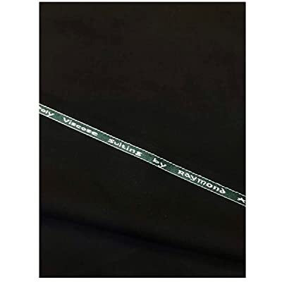 Raymond Mens Unstitched Trouser Fabric (1.2 Meters, All Weather Fabric) (Black)