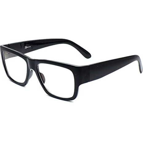 Peter Jones Black Thick Frame Unisex Blue Light Blocking Computer Glasses (5487B)