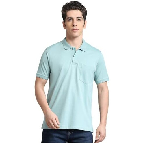 Monte Carlo Men's Regular Fit Polo T-Shirt | Half Sleeve | Solid Collared Tee | Casual Everyday Wear | Stylish & Comfortable Tshirt For Men Sea_Green Xxl (Pack Of 1)
