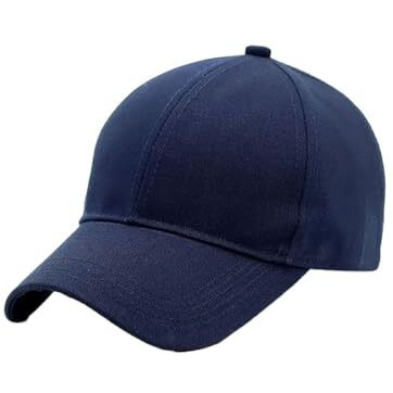 Amazon Brand - Nora Nico Classic Plain Adjustable Baseball Cap For Men And Women, Unisex Cap For All Seasons Navy