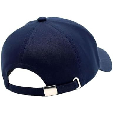Amazon Brand - Nora Nico Classic Plain Adjustable Baseball Cap For Men And Women, Unisex Cap For All Seasons Navy