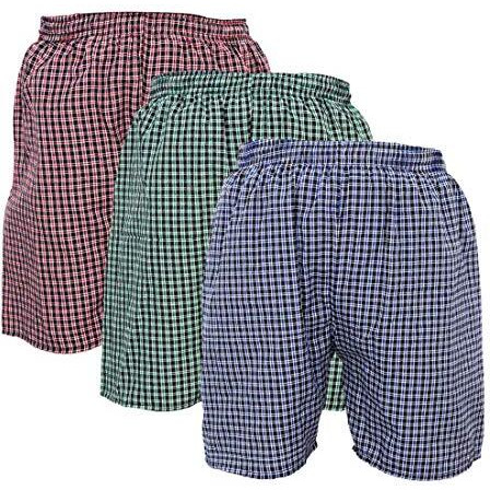 Digital Shopee Men's Cotton Shorts Boxers, Multicolour, Pack Of 3, X-Large