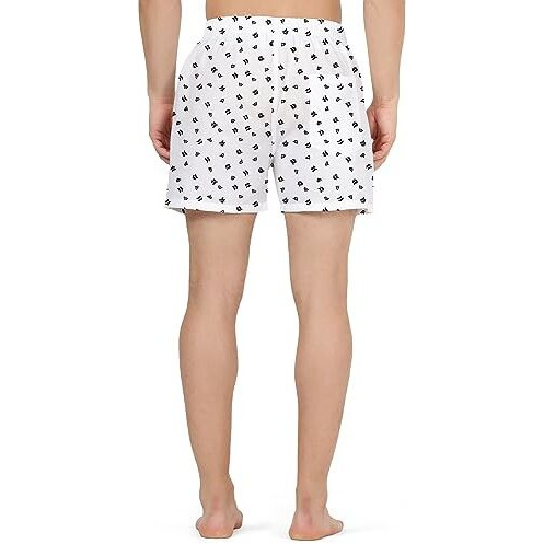 Palesa Unisex Adult Cotton Boxers (Pack Of 1) (An_Q Zara Boxer M 3_Blue Black White_M)