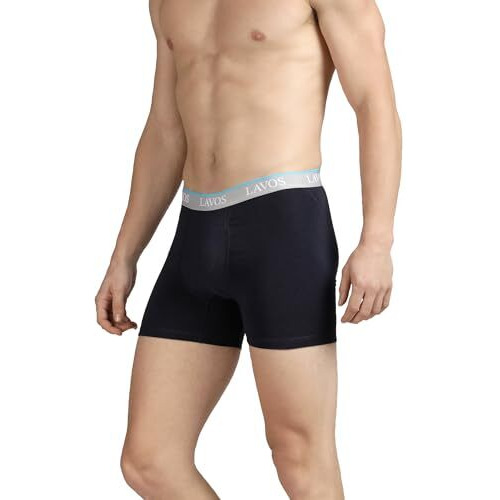 Lavos Men's Cotton Trunks (Pack Of 1 Piece) (Lm2003Navy-M_Navy_M)