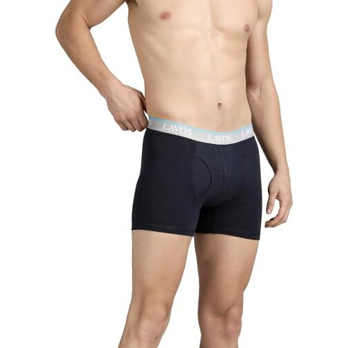 Lavos Men's Cotton Trunks (Pack Of 1 Piece) (Lm2003Navy-M_Navy_M)