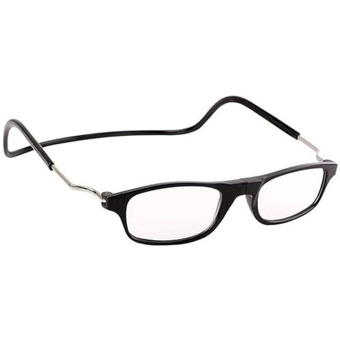 Augen Rectangular Magnetic Adjustable Front Connect Full Rim Plastic Reading Glasses (+1.50)