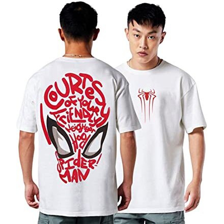 Veirdo Cotton Men's Oversized Fit T-Shirt (Os_Sm4013_Wt_White, Medium