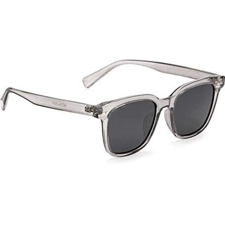 Royal Son Uv Protection Square Polarized Stylish Sunglasses For Men Women - Black