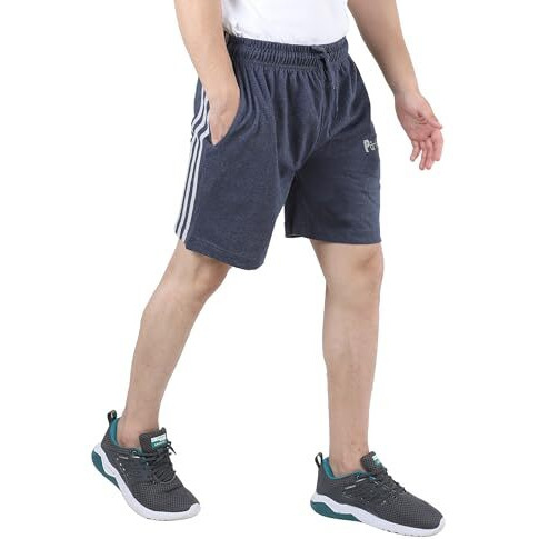 Particle Oversized Plus Size Shorts Blue For Men Size 4Xl F41Shoblu4Xl