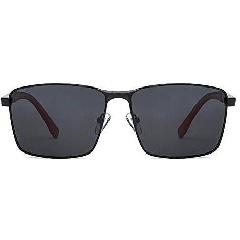 Vincent Chase Eyewear By Lenskart | Grey Stylish Rectangular Sunglasses | Polarized & Uv Protected | For Men & Women | Large | Vc S13969