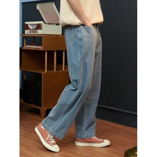 Kotty Men's Regular Mid Rise Light Blue Jeans