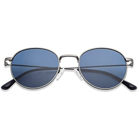 Vincent Chase Eyewear By Lenskart|Full Rim Round Branded Latest And Stylish Sunglasses|Polarized And 100% Uv Protected|For Men & Women|Small|Vc S13137, Grey