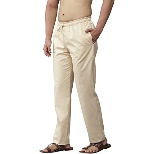 See Designs Men's Beige Solid Pyjamas_Sdpj109Xl