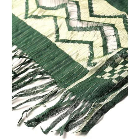 Weavers Villa Cotton Woven Green Dupatta For Men (2.20 Mtrs)