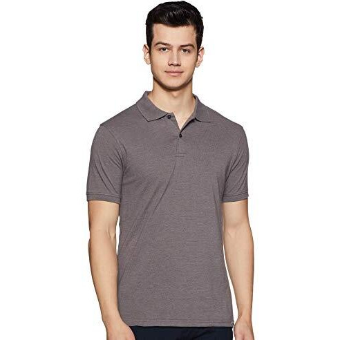 Amazon Brand - Symbol Men's Cotton Rich Polo T Shirt | Collar Tshirts | Half Sleeves | Plain (Combo Pack Of 2) - Regular Fit (Cg & Dk Gm_L)
