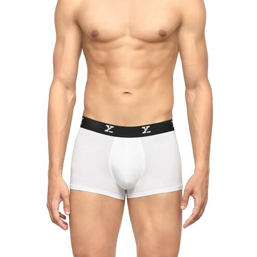 Xyxx Men's Modal Trunks (Pack Of 1) (Xytrnk02_White_M)
