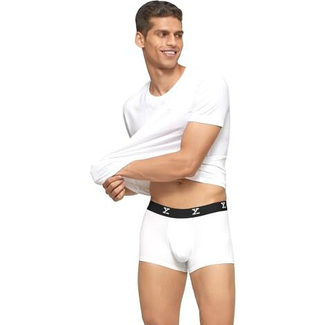 Xyxx Men's Modal Trunks (Pack Of 1) (Xytrnk02_White_M)