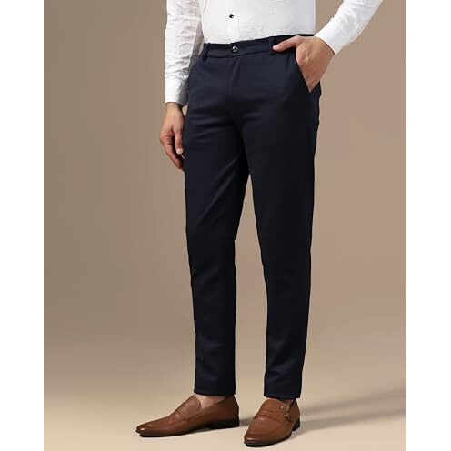 Toplot Men's Regular Fit Causal Trouser || Pant For Men || Trouser For Men || Chinos For Men (Formal-Pant-5207-Navy-34)