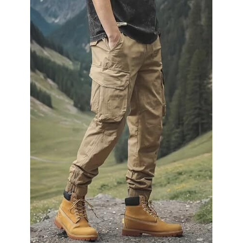 Lymio Men Cargo || Men Cargo Pants || Men Cargo Pants Cotton || Cargos For Men (Cargo-85-L) Beige