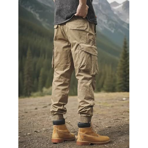 Lymio Men Cargo || Men Cargo Pants || Men Cargo Pants Cotton || Cargos For Men (Cargo-85-L) Beige