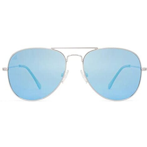 Vincent Chase Eyewear By Lenskart | Full Rim Aviator Branded Latest And Stylish Sunglasses | Polarized And 100% Uv Protected | Men & Women | Small | Vc S11075, Blue