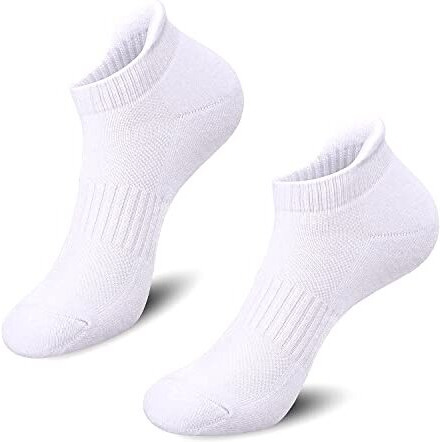 Lealdealz Premium Cotton Cushion Sports Ankle Socks For Men And Women - Free Size, Solid, Pack Of 3 White Colour