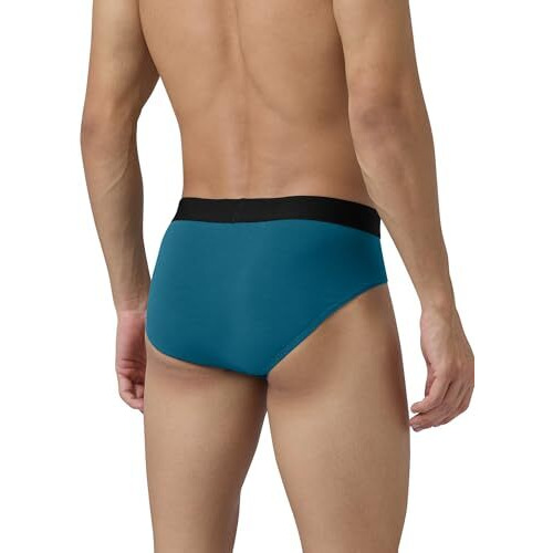Xyxx Cotton Regular Solid (Pack Of 3) (Aero Briefs For Men_Dark Maroon+Legion Blue+Frost Grey_M)