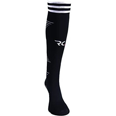 Rc. Royal Class Football Knee High Nylon Cushioned Socks For Men And Women, Anti Odour, Anti Slip, Strength & Grip(Free Size)(Black)